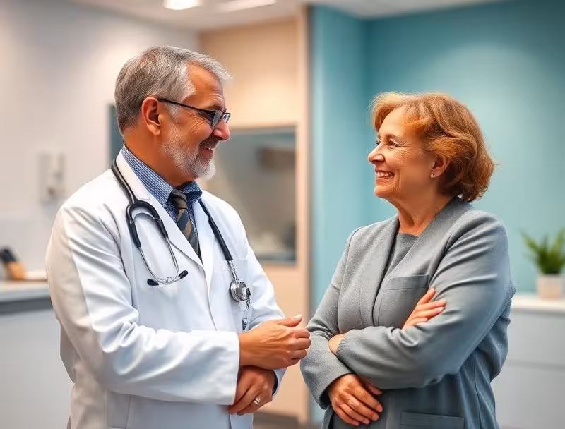 Arzt-Patienten-Gespräch in der Praxis Neuheim